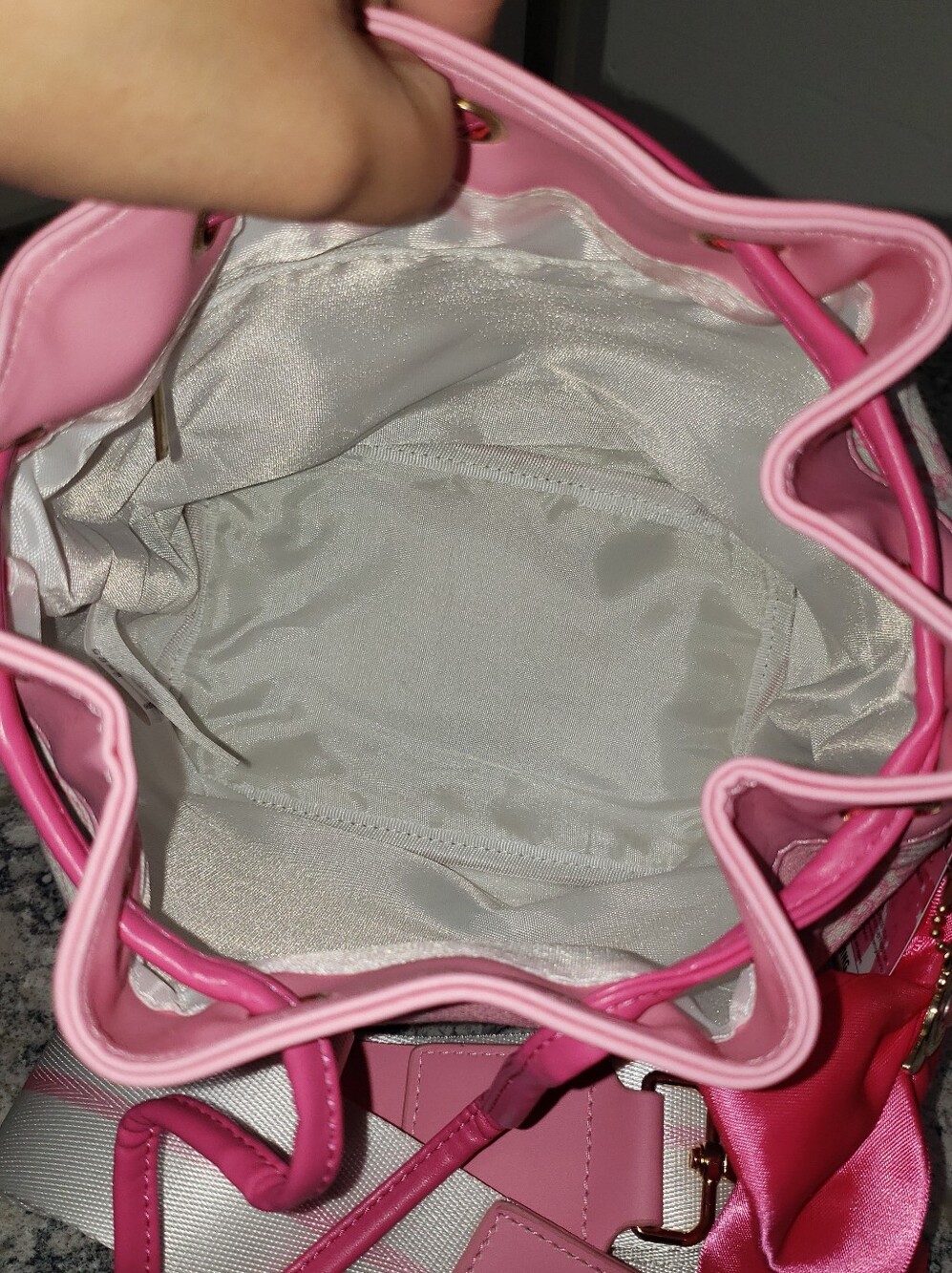 Sailor Moon Pink Checkered Bucket Crossbody Bag NWT - Picture 6 of 13